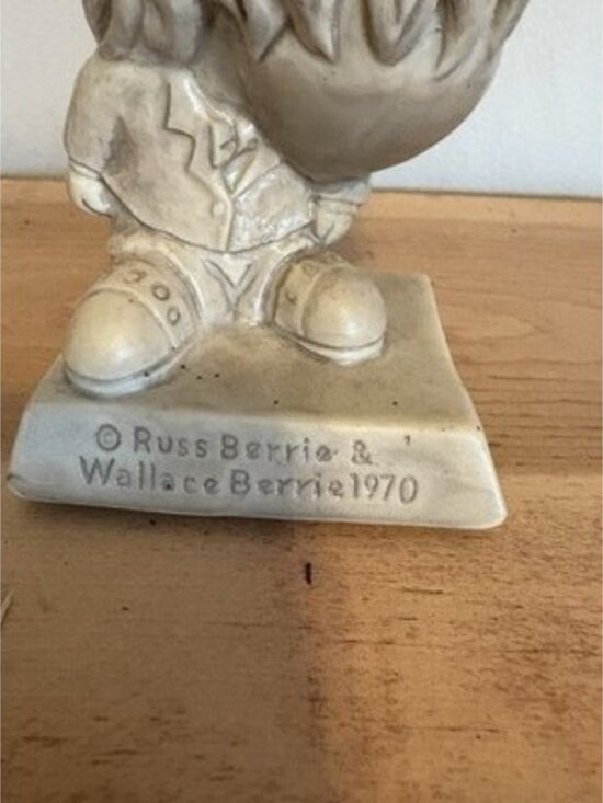 VTG Russ Berrie Wallace Berrie Resin "Chat with Boss" Humor Desk figurine 1970 - Picture 3 of 7